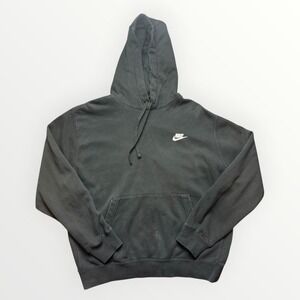 Nike Sportswear Club Fleece Hoodie Black Embroidered Futura Logo Mens Large